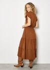 Tiered Utility Midaxi Dress, Rust, large