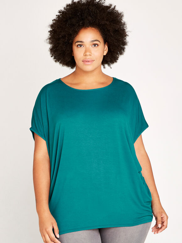 Jersey Cocoon Top+, Green, large