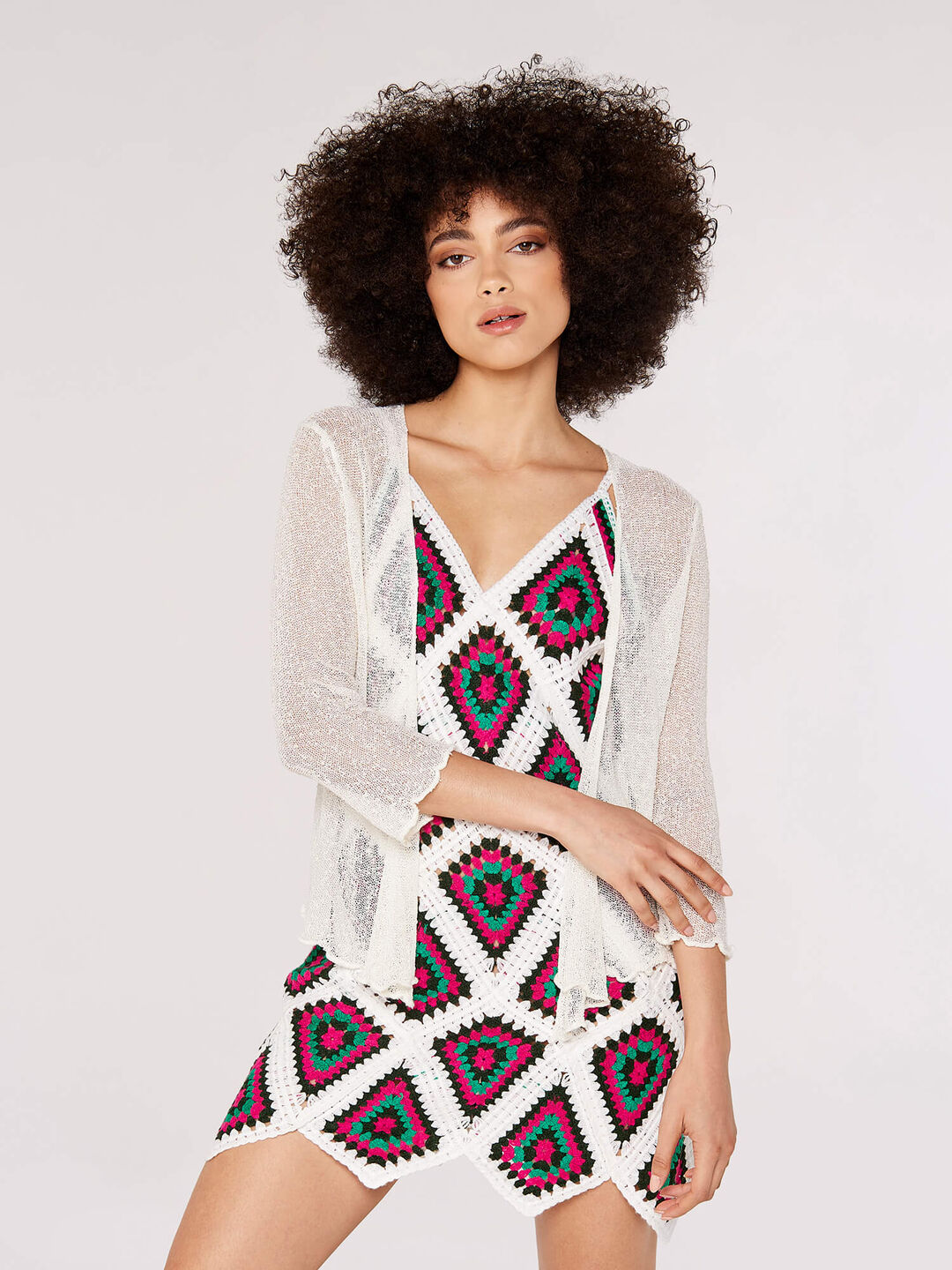Lightweight Sheer Knitted Shrug