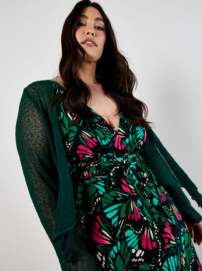 Butterfly Wings Jersey Maxi Dress