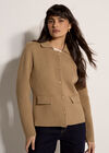 Cotton Knitted Jacket, Stone, large
