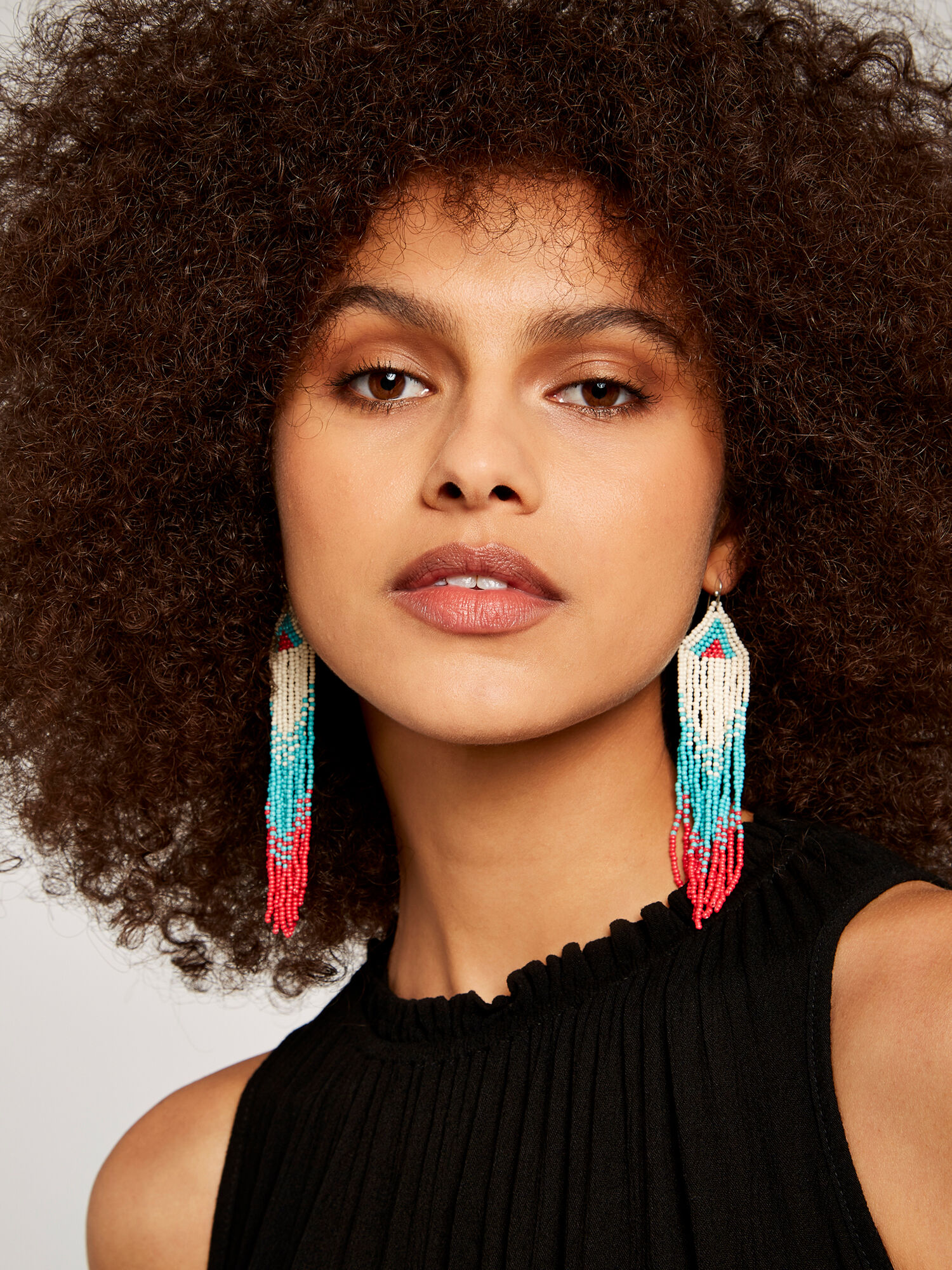 Long string earrings hotsell