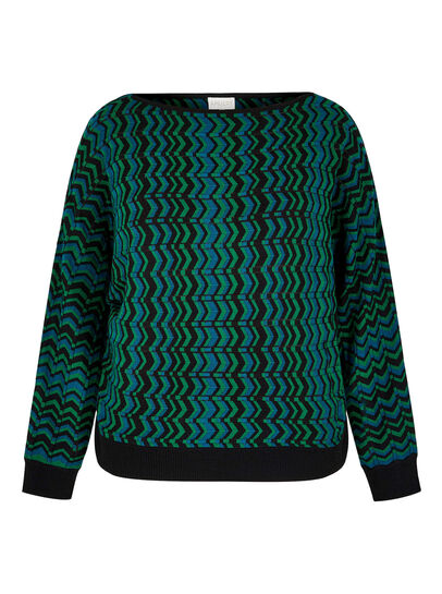 Curve Chevron Knit Jumper