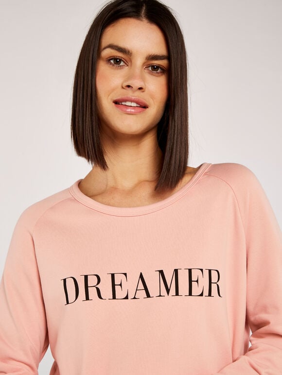 Dreamer Soft Long Sleeve Jumper, Pink, large
