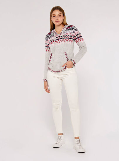 Fairisle Pocket Hoodie Jumper