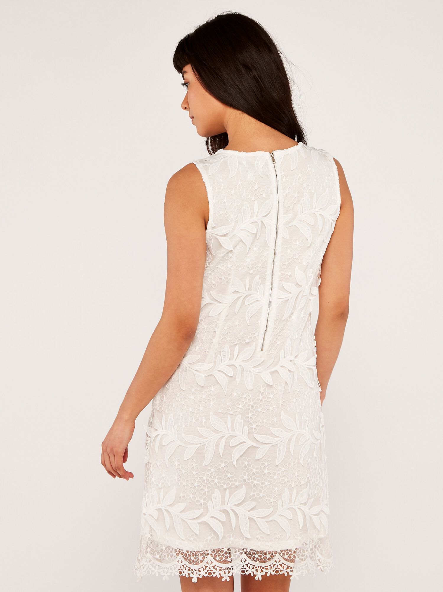 Cream shift deals dress