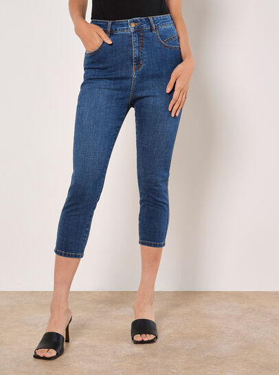 Sara Skinny Fit Capri Jeans