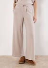Soft Knit Wide Leg Trousers, Stone, large