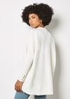 Chevron Knit Batwing Jumper, Cream, large