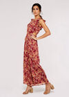Paisley Lurex Jumpsuit, Red, large