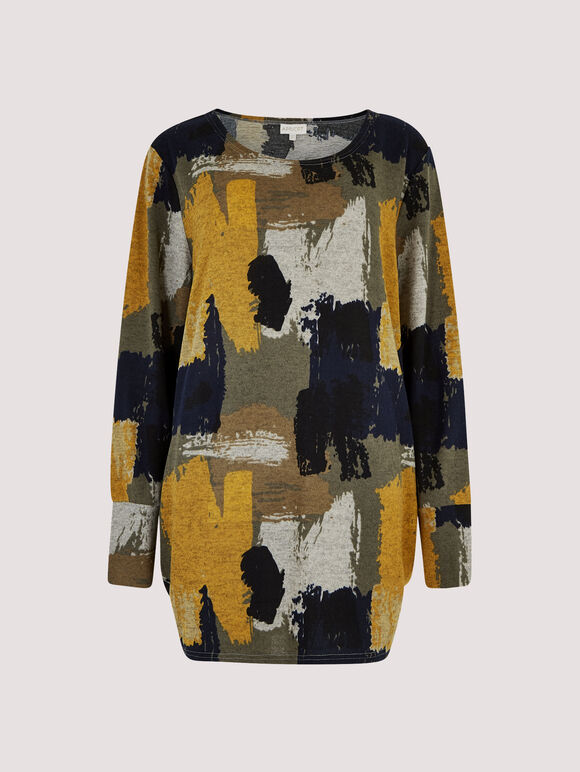 Paint Stroke Top, Navy, large