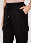Slim Fit Combat Joggers, Black, large