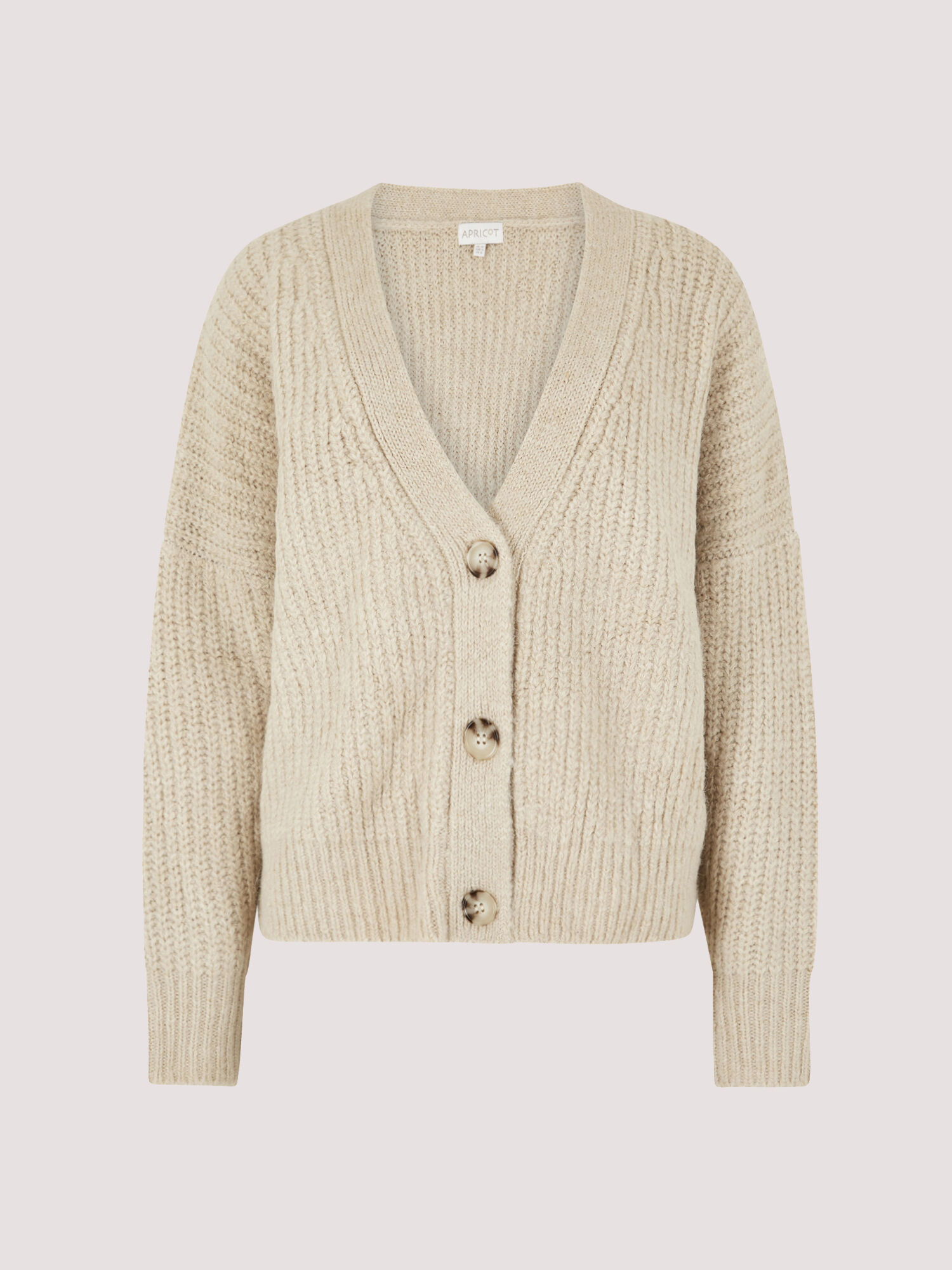 Knit Boyfriend Cardigan Apricot Clothing