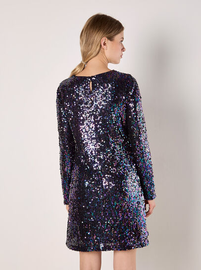 Sequin Swing Mini Dress