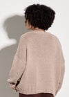 Embroidered Flower Jumper, Mocha, large