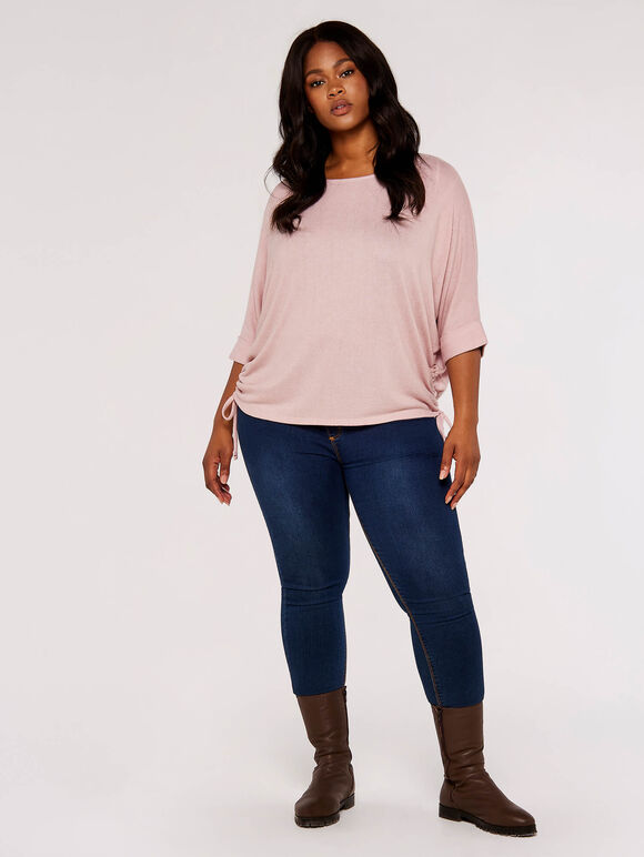 Curve Soft Touch Top, Pink, large