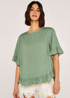 Frill Detail Top, Mint, large