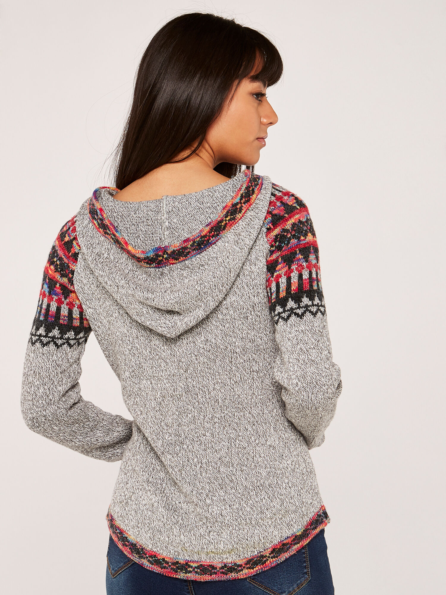 Hooded knitwear top