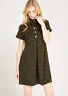 Green Inverted Pleat Dress, Green, large