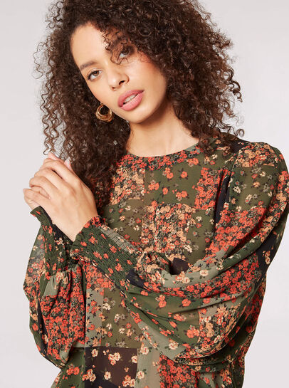 Patchwork Ditsy Floral Top