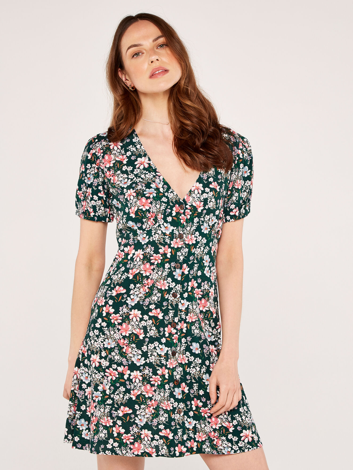 Ditsy print dress sales