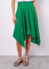 Hanky Hem Belted Midi Skirt, Green, large