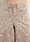 Ikat Gianna Wide-Leg Jeans, Stone, large