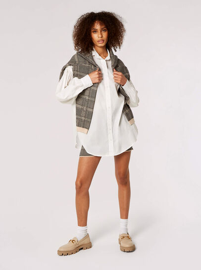 Balloon Sleeve Cotton Shirt