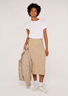 Ribbed Knit Skirt, Stone, large