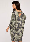 Camouflage Cozy Cocoon Dress, Green, large