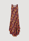 Hexagon Mandala Midi Dress, Yellow, large