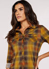 Checked Shirt, Mustard, large