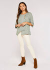 Irregular Spot Asymmetric Wrap Top, Mint, large
