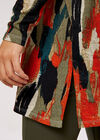 Paint Splash Knitted Top, Khaki, large