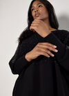 Curve Rhinestone Embellished Batwing Jumper, Black, large