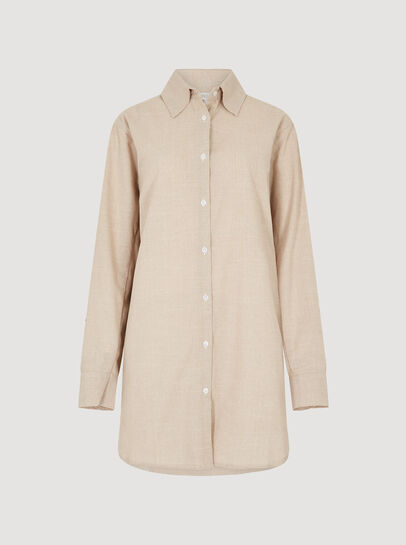 Lightweight Oversized Shirt Mini Dress