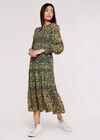 Daisy Spritz Smock Dress, Green, large