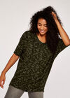 Fuzzy Puzzle Oversized Top, Khaki, large