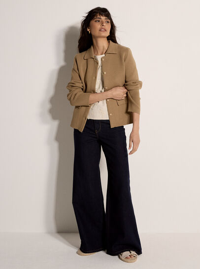 Cotton Knitted Jacket