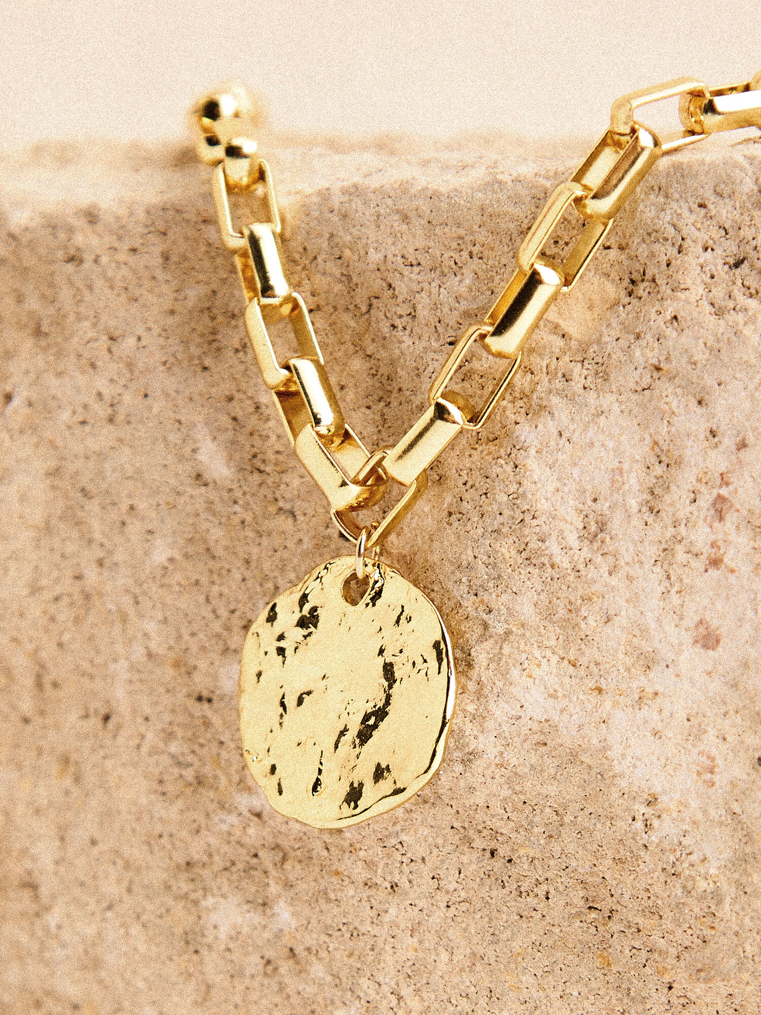 Hammered coin necklace store