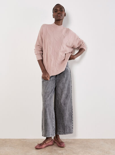 Rhinestone Embellished Fine Knit Jumper