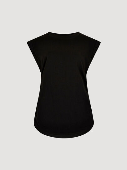 Cotton Jersey Side Ruched T-Shirt