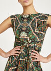 African Tile Hankyhem Dress, Khaki, large