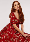 Blossom Bardot Maxi Dress, Red, large