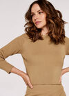  Ribbed Crop Top, Stone, large