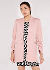 Edge Ruch Sleeve Blazer, Pink, large