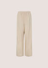 Woven Wide Leg Trousers, Stone, large