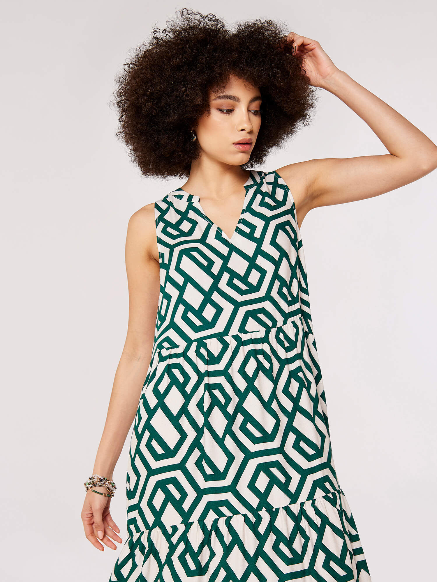 Geometric maxi dress online