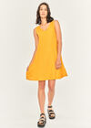 Basic Pocket Dress, Mustard, large