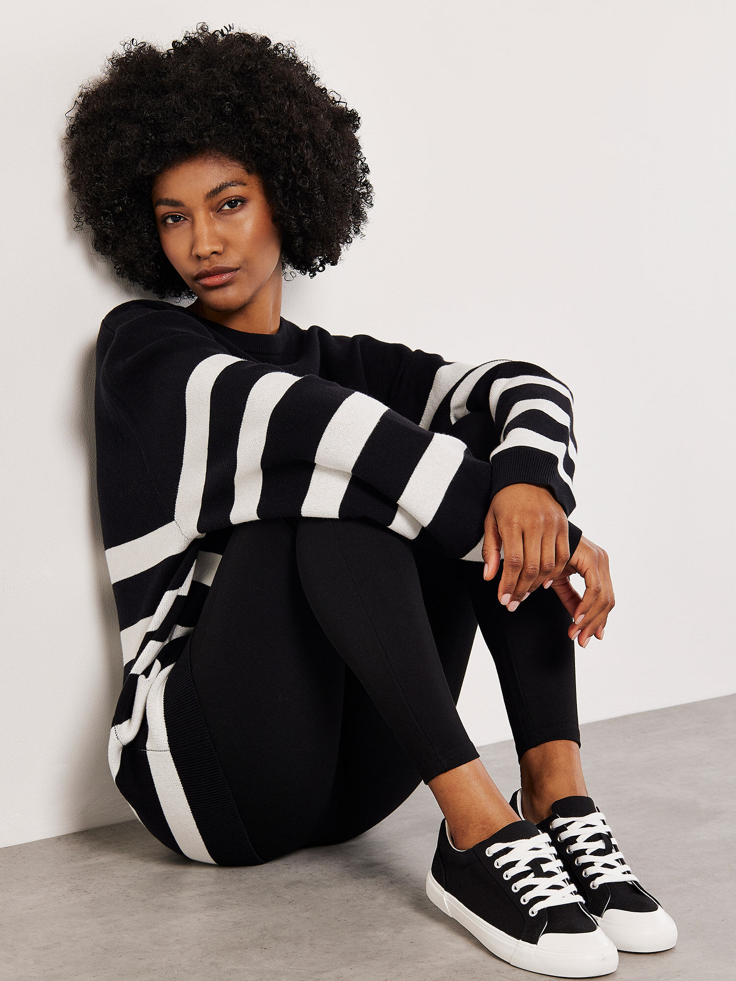 Cotton black jumper top